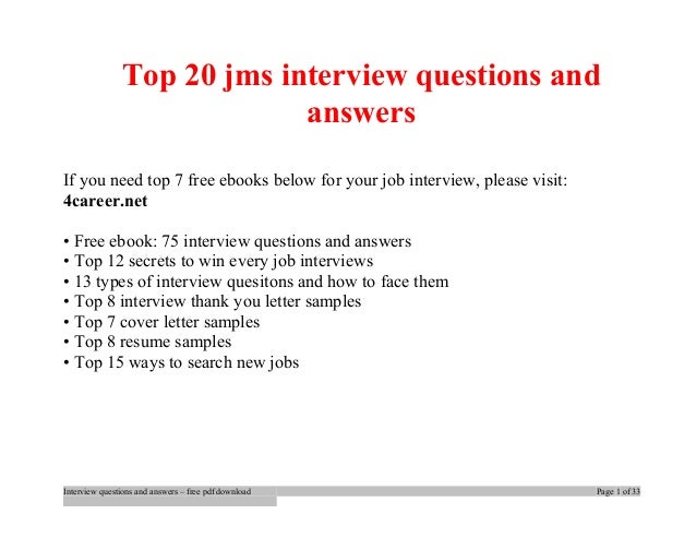 jms interview questions and answers